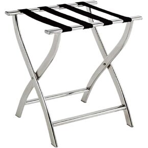 Rack,Luggage Rack Stainless Steel Multi-Purpose Folding Luggage Stand for Hotel Bedroom Hotel(Silver) in Kuwait
