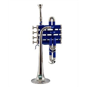 Piccolo Trumpet with 4 Smooth Valves Bb Pitch Brass Mouthpiece and Carry Case for Students, Beginners and Intermediate (Full Nickel) in Saudi Arabia