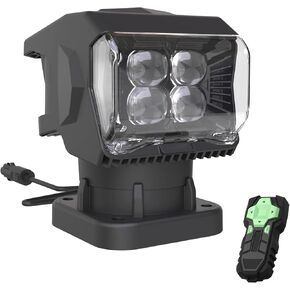 كشاف ضوئي مغناطيسي للشاحنة، 7500LM 360 درجة ضوء بحث دوار، IP67 مقاوم للماء 12 فولت/24 فولت شعاع بقعة للطرق الوعرة للشاحنة والقوارب وATV وUTV والصيد والبحرية in Kuwait