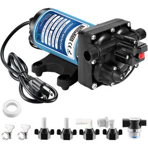 WASSERMANN Water Pressure Booster Pump 115 Volt AC 5.0GPM 60PSI,Water Pump Self Priming Diaphragm Pump with Pressure Switch for Kitchen Bathroom Marine Yacht Garden in Saudi Arabia