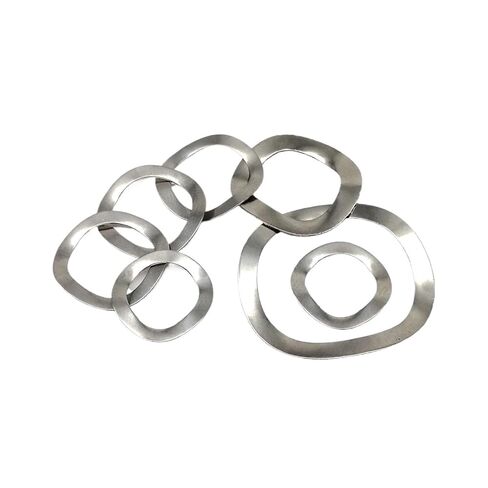 Stainless Steel Wave Washer, Three Wave Spring Washer for Bearing Shafts Stainless Steel Silver M3-M25 50 Pcs in Saudi Arabia
