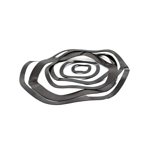 Stainless Steel Wave Washer, Spring Steel 65Mn Wave Washer Galvanized Blackened M40-M118 Pack of 5 in Saudi Arabia
