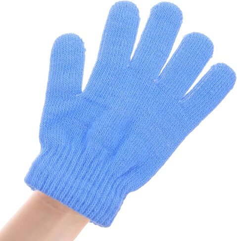 6 Pairs Finger Mittens, Thickened Warm Finger Gloves with Velvet and Acrylic Yarn, Comfortable Winter Gloves for Suitable for Indoor and Outdoor Activities in Kuwait