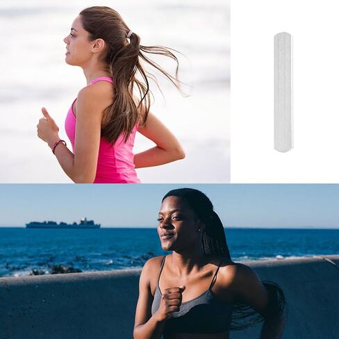 Weighted Steel Fitness Bars for Running and Strength Training, 2pcs 15x2.5x0.6cm Silver Stainless Steel Bodybuilding Weight Plates for Exercise and Workout in Kuwait