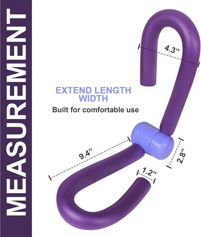 FITTHIGH Thigh Master، تونر عضلات البطن للساقين والذراعين والصدر والأرداف الخلفية، قطعة واحدة من معدات الصالة الرياضية المنزلية معدات اللياقة البدنية لفقدان الوزن، أرجواني in Kuwait