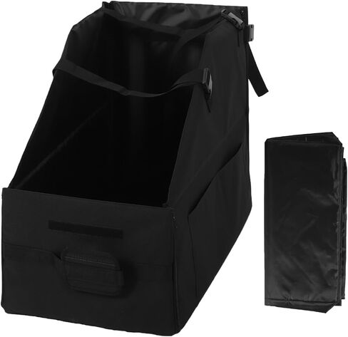 Alomejor Folding Bike Organizer Oxford Fabric Storage Box with Buckle Straps and Dust Cover Quick Fold Bike Transport Bag for Car Trunk Home Garage for in Kuwait