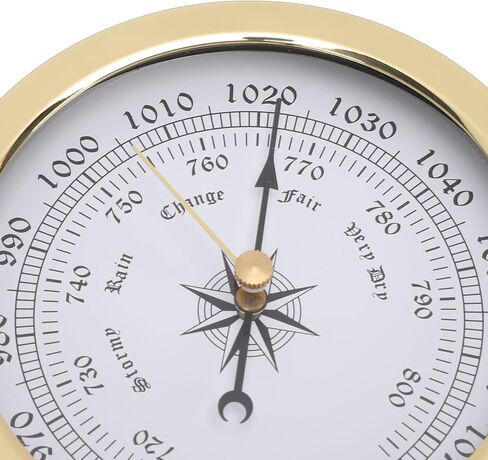Brass Barometer, 4.7 Inch Boat Barometer with 2hPa Accuracy, for Yachts Cargo Ships Vessels in Kuwait