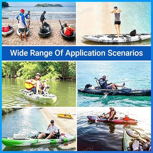 Foot Operated Kayak, 10:1 Gear Ratio, 200kg Max Load, 5-8 Km/H Speed, 7kg Thickened Aluminum Alloy, Waterproof Anti-Corrosion, Universal Fit for Inflatable & Hard Shell Paddle Board in Kuwait