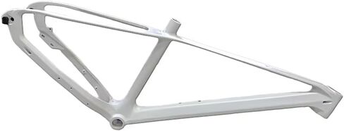 27.5 Inch Mountain Bike Frame, Magnesium Alloy Bicycle Frame in White, DIY Compatible in Kuwait