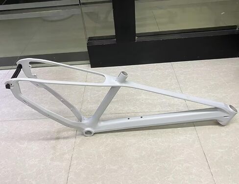 27.5 Inch Mountain Bike Frame, Magnesium Alloy Bicycle Frame in White, DIY Compatible in Kuwait
