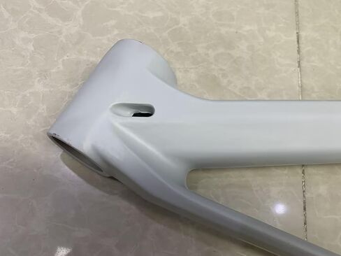 27.5 Inch Mountain Bike Frame, Magnesium Alloy Bicycle Frame in White, DIY Compatible in Kuwait
