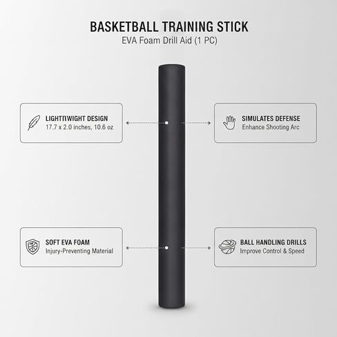 Basketball Training Stick EVA Foam Drill Aid for Shooting and Ball Handling Practice (1 PC) in Saudi Arabia