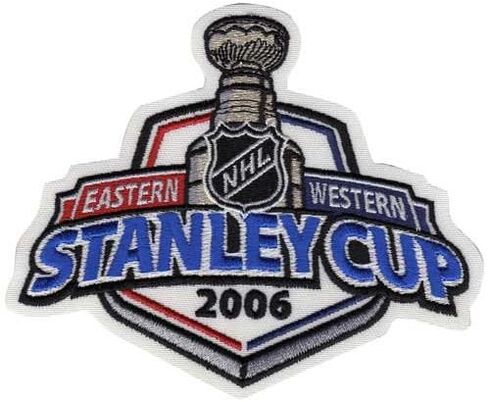 National Emblem 2006 NHL Stanley Cup Jersey Patch Carolina Hurricanes vs. Edmonton Oilers in Saudi Arabia