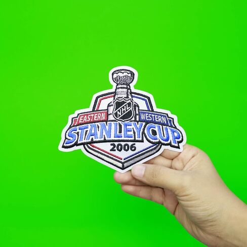 National Emblem 2006 NHL Stanley Cup Jersey Patch Carolina Hurricanes vs. Edmonton Oilers in Saudi Arabia