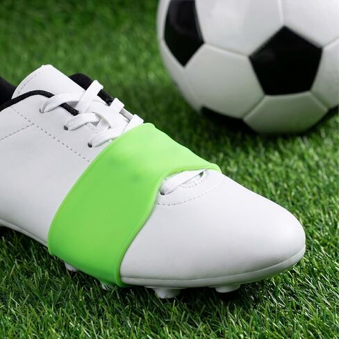 ibasenice 1 Pair Silicone Lace Bands for Soccer Cleats, Lace Cover, Sports Shoe Accessories for Adult Athletic Cleats, Adults Shoelace Rubber Cover (Green) in Saudi Arabia