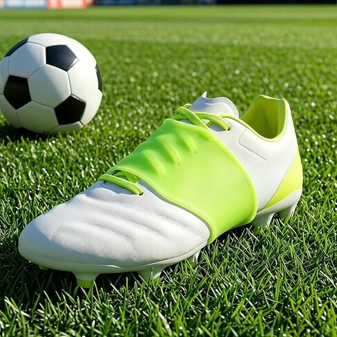 ibasenice 1 Pair Silicone Lace Bands for Soccer Cleats, Lace Cover, Sports Shoe Accessories for Adult Athletic Cleats, Adults Shoelace Rubber Cover (Green) in Saudi Arabia