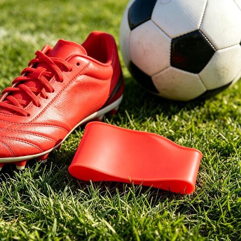 ibasenice 1 Pair Silicone Lace Bands for Soccer Cleats, Lace Cover, Sports Shoe Accessories for Adult Athletic Cleats, Adults Shoelace Rubber Cover (Red) in Saudi Arabia