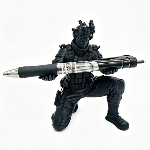3D Printed Tactical Soldier Pen Holder, Military Figurine Desktop Organizer, Kneeling Special Forces Statue in Saudi Arabia