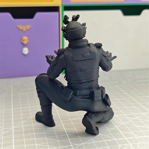 3D Printed Special Forces Pen Holder, SWAT Soldier Figurine Pen Stand, Military Tactical Desktop Organizer in Saudi Arabia