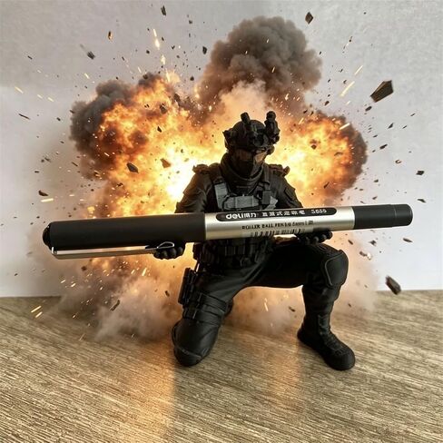 3D Printed Special Forces Pen Holder, SWAT Soldier Figurine Pen Stand, Military Tactical Desktop Organizer in Saudi Arabia