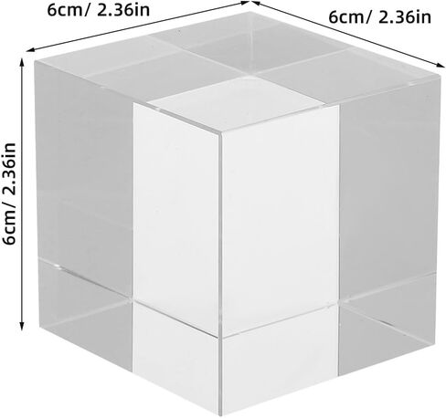 Square Crystal Paperweight: Clear Heavy Paper Weight Decorative Block - Glass Block for Office Desk Outdoor Events Student Book Lover Presents in Kuwait