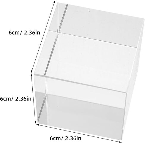 Square Crystal Paperweight: Clear Heavy Paper Weight Decorative Block - Glass Block for Office Desk Outdoor Events Student Book Lover Presents in Kuwait