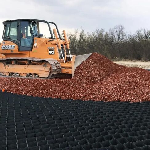 شبكة بلاستيكية بقاعدة سقيفة، مثبت شبكة جغرافية HDPE للتحكم في تآكل الممرات والمنحدرات، ارتفاع 4 بوصات (3 م × 6 م (10 قدم × 20 قدم)) in Kuwait