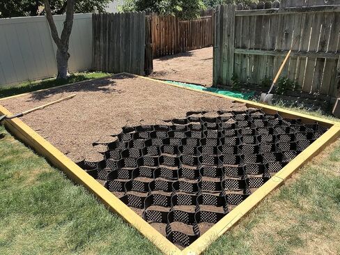 Shed Base Plastic Grid,Heavy Duty HDPE Permeable Ground Grid - Driveway, Slope & Erosion Control ，Available in Sizes(2m x 7m (6.5ft x 23ft)) in Kuwait
