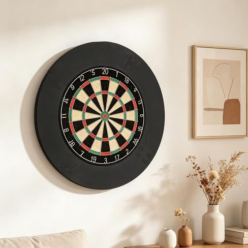 Milisten Dartboard Wall Protector Eva Surround Ring 4-Segment 2cm Thick Black 680mm Outer Diameter 450mm Inner Diameter Steel Tip Dartboard Accessory for Game Room in Kuwait