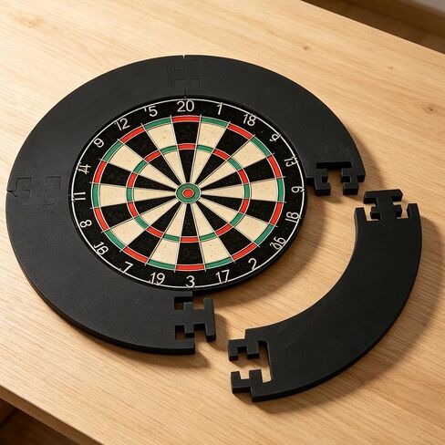 Milisten Dartboard Wall Protector Eva Surround Ring 4-Segment 2cm Thick Black 680mm Outer Diameter 450mm Inner Diameter Steel Tip Dartboard Accessory for Game Room in Kuwait