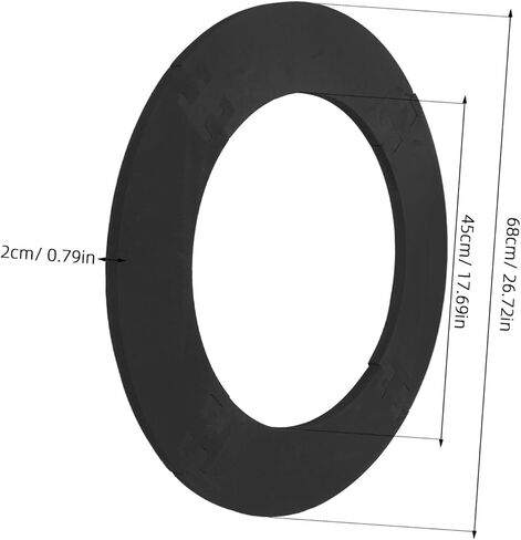 LALAFINA Dartboard Surround Ring Eva Wall Protector 4-Segment 680x450mm Thick 2cm Professional Dartboard Edge Shield for Game Room and Beginners in Kuwait