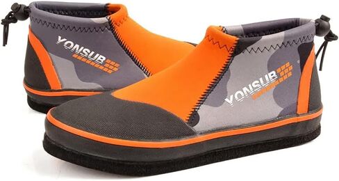 Rock Fishing Boots with Anti-Slip Felt Sole – 3MM Neoprene Wading Shoes for Men & Women, Durable Surf, Reef, River, and Underwater Hunting Boots for Diving & Kayaking in Kuwait