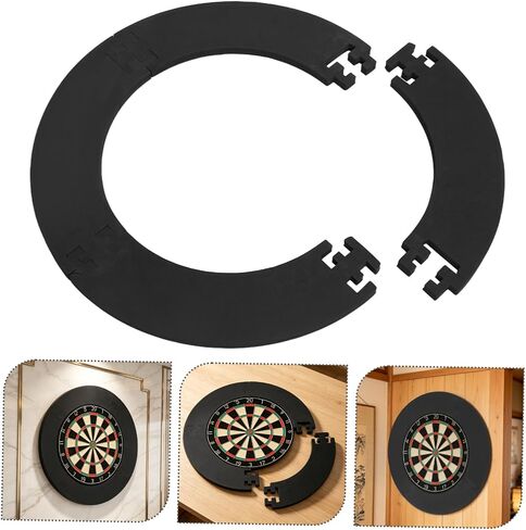 LALAFINA Dartboard Surround Ring Eva Wall Protector 4-Segment 680x450mm Thick 2cm Professional Dartboard Edge Shield for Game Room and Beginners in Kuwait