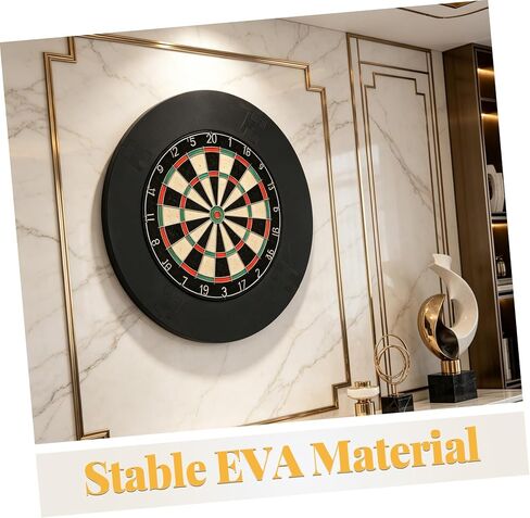 Dartboard Backboard Wall Protector Eva Surround Ring 4-Segment 680x450mm Thick 2cm Shock Absorption Dart Board Edge Guard for Home and Game Room in Kuwait