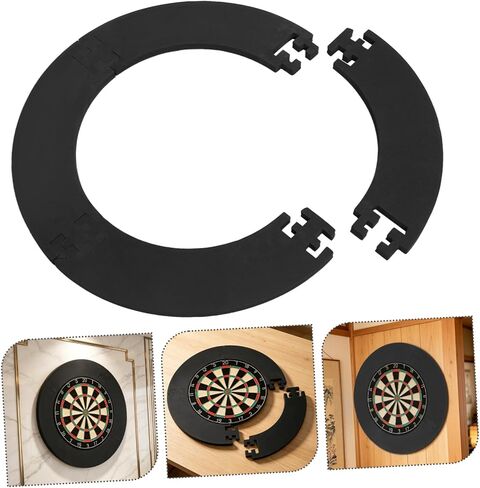 Dartboard Backboard Wall Protector Eva Surround Ring 4-Segment 680x450mm Thick 2cm Shock Absorption Dart Board Edge Guard for Home and Game Room in Kuwait