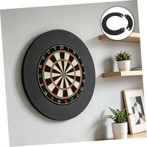 Dartboard Backboard Wall Protector Eva Surround Ring 4-Segment 680x450mm Thick 2cm Shock Absorption Dart Board Edge Guard for Home and Game Room in Kuwait