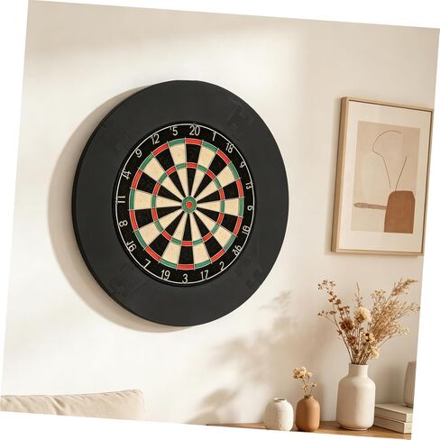 Eva Dartboard Wall Guard with Shock Absorption and Impact Absorption for Game Room and Garage Dart Games, Black Dartboard Surround Ring Protector for Renters and Starters in Kuwait
