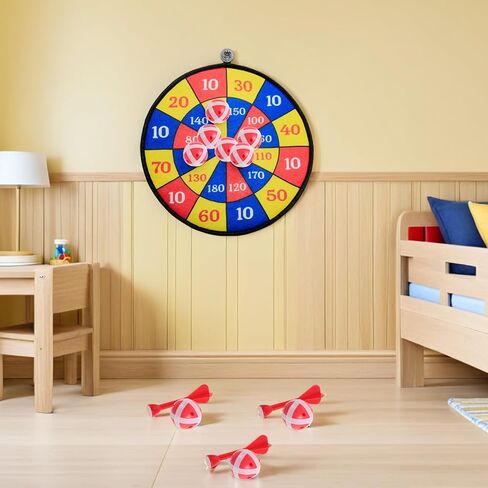 1 Set Sticky Balls for Fabric Dart Board - Toss Game Colorful Hook and Loop Balls - Indoor Sport Toys for Birthday, Holiday, and Party Play in Kuwait