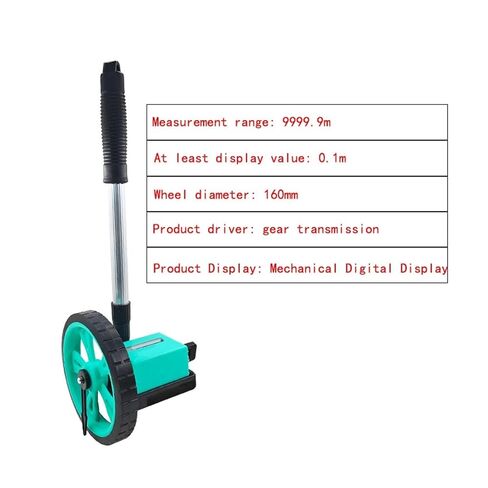 Mechanical Digital Roller Rangefinder, Manually Pushed Wheel, Engineering Measuring Ruler 9999.9M in Saudi Arabia