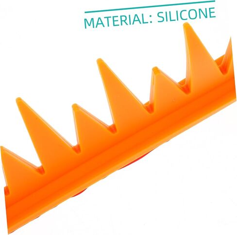 Motorcycle Fin Decoration Easy to Install Ornament for Enhanced Style Compatible Brands Eye-catching Silicone Design Fluorescent Orange in Kuwait