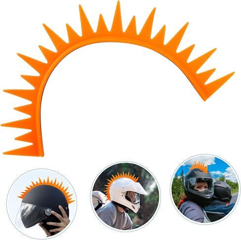 Motorcycle Fin Decoration Easy to Install Ornament for Enhanced Style Compatible Brands Eye-catching Silicone Design Fluorescent Orange in Kuwait