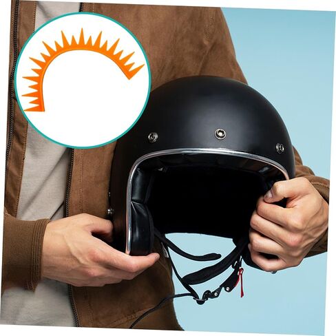 Motorcycle Fin Decoration Easy to Install Ornament for Enhanced Style Compatible Brands Eye-catching Silicone Design Fluorescent Orange in Kuwait