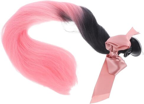 Ornament Decorative Ponytail Wig Motorcycle Hair Braid Accessory Comfortable Material in Kuwait