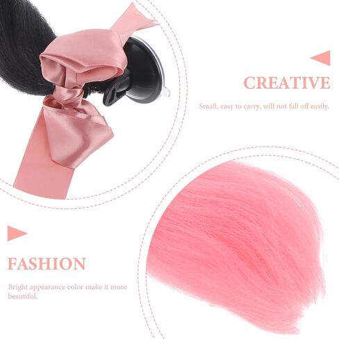 Ornament Decorative Ponytail Wig Motorcycle Hair Braid Accessory Comfortable Material in Kuwait