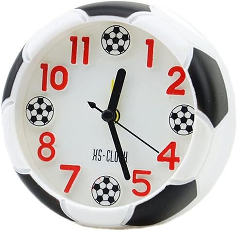 Desktop Soccer Ball Clock Decorative Football Shaped for Outdoor Camping Bedsides Bedroom Birthday Fans Gift in Kuwait