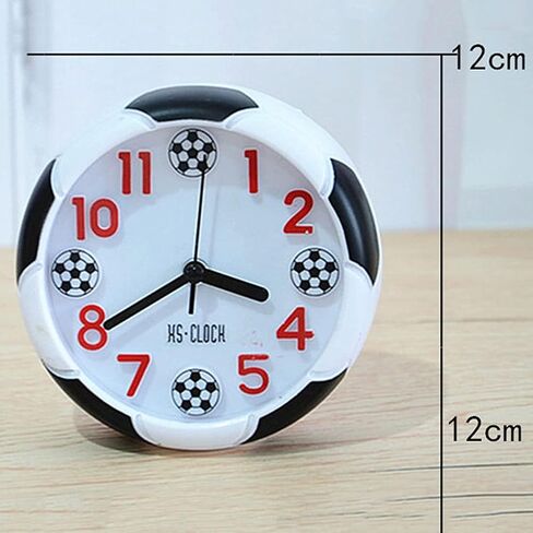 Desktop Soccer Ball Clock Decorative Football Shaped for Outdoor Camping Bedsides Bedroom Birthday Fans Gift in Kuwait