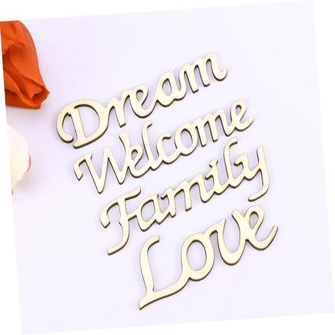 10pcs Welcome Wooden Sign Decor for Home Rustic Hanging Wall Tag for Parties DIY Crafts and Seasonal Decorations Durable Wood Material in Kuwait