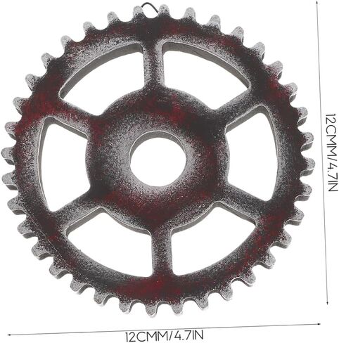 ULDIGI Vintage Wall Hanging Retro Gear Decor Industrial Wall Sculpture for Home Dec in Kuwait