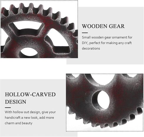 ULDIGI Vintage Wall Hanging Retro Gear Decor Industrial Wall Sculpture for Home Dec in Kuwait