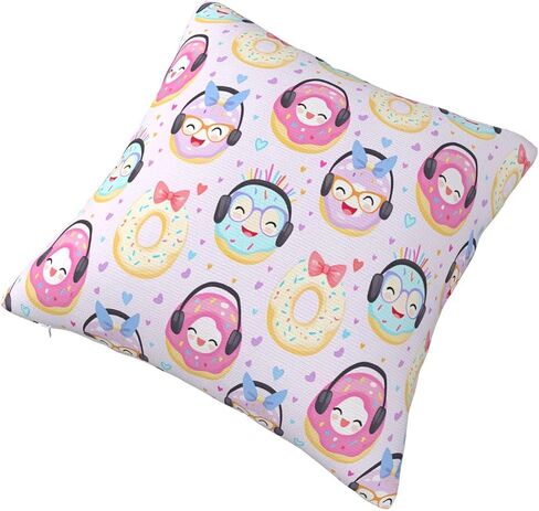 Pillowcase Sweetheart Donut Chair Cushion Cover Can't Afford The Ball Square Cushion Cover in Kuwait